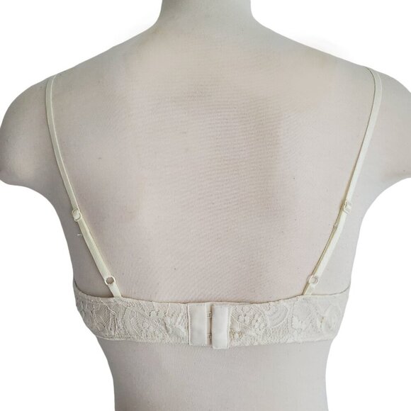 NWT VOLCOM Strappy Lace Bralette Stone Row Collection Stoned Rose (Off White) M - Picture 4 of 16